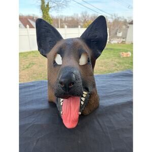 German Shepherd Rubber Mask- Preowned